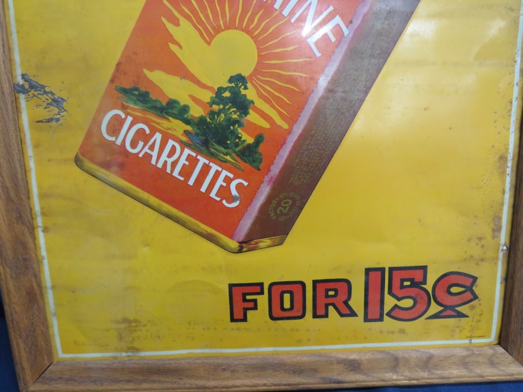 Framed Sunshine Cigarettes Sign - 3