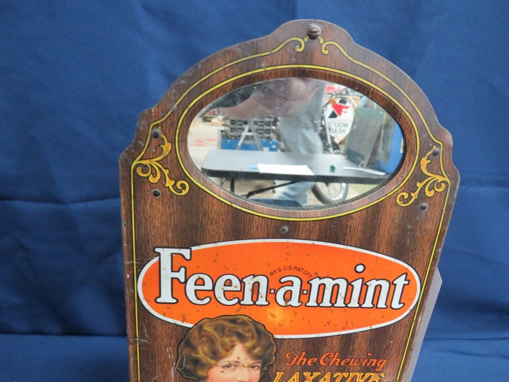 Feen-a-Mint Laxative Store Display w/ Mirror - 2