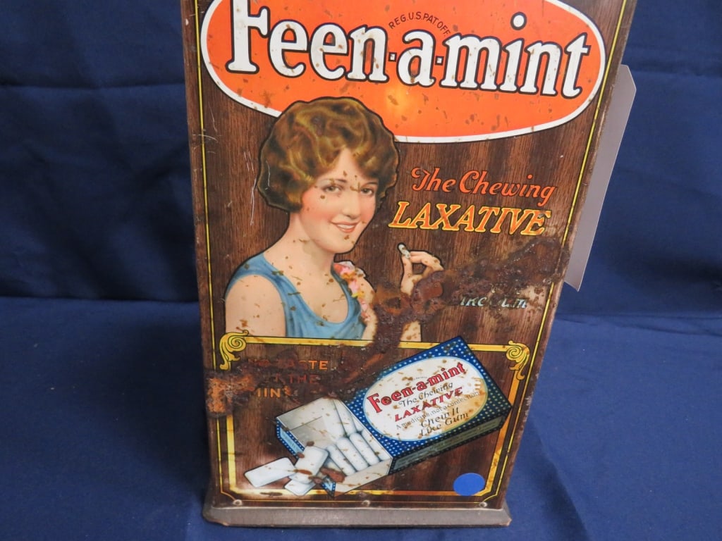 Feen-a-Mint Laxative Store Display w/ Mirror - 3