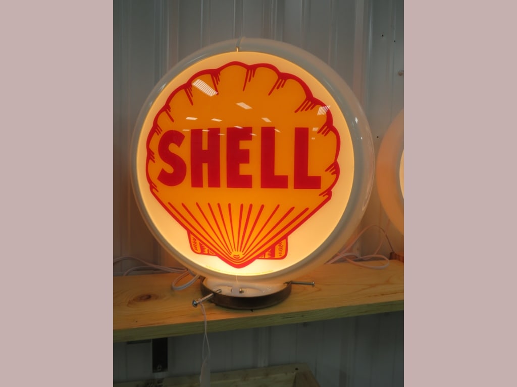 Shell Gas Pump Globe: 16 x 6