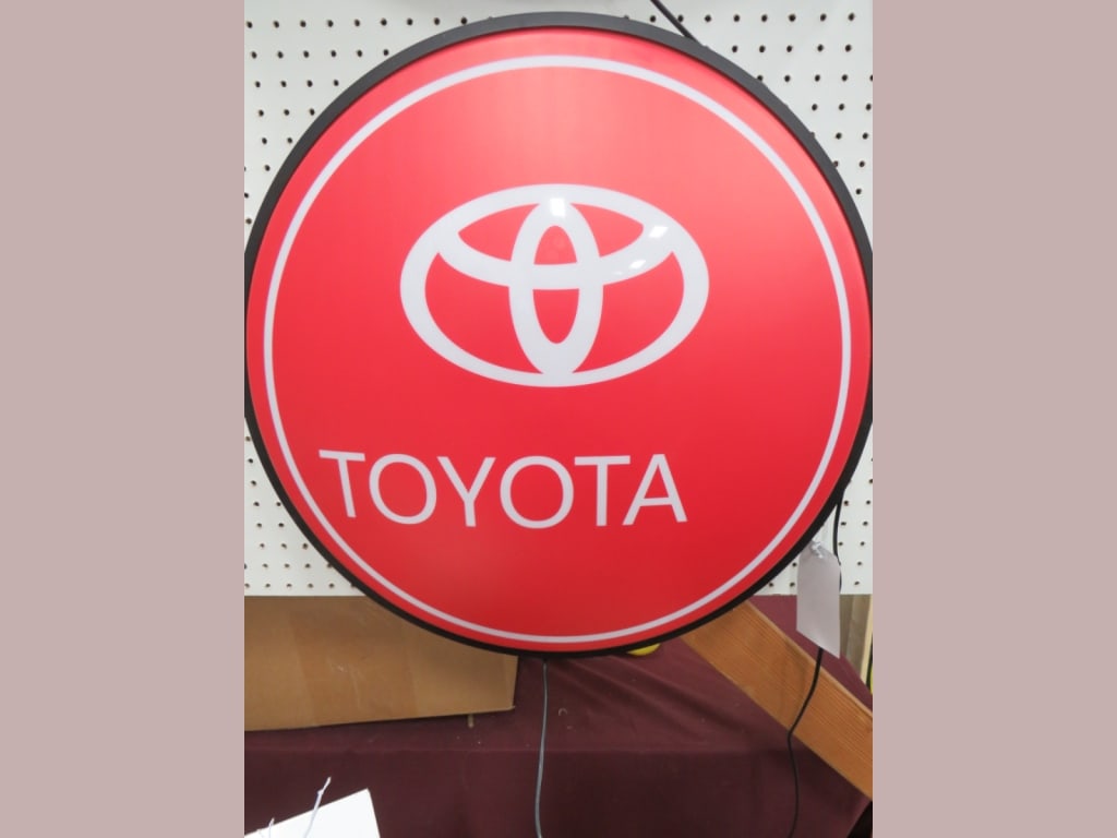 SS LED Toyota Dealer Sign: 24"