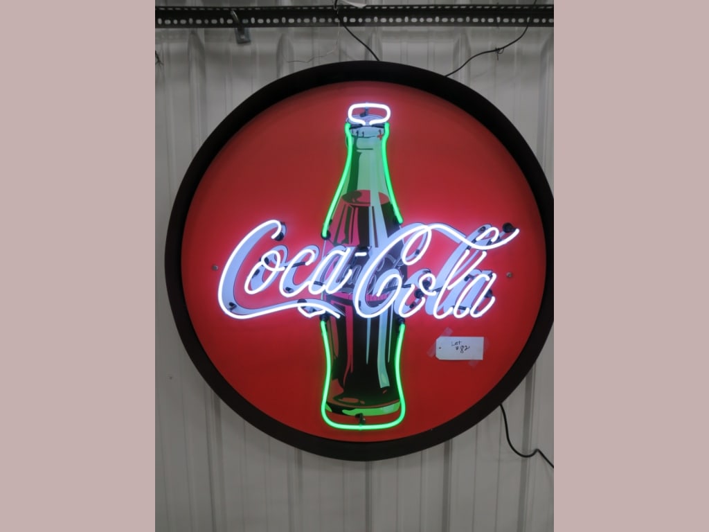 Canned Neon Coca-Cola Bottle Sign (1 of 3)