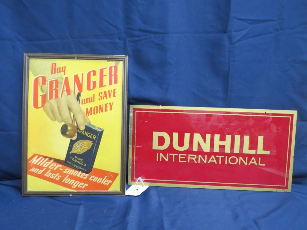 2-Signs Granger Tobacco Cardbrd/DS Dunhill: Dunhill-Plastic 12 x 24