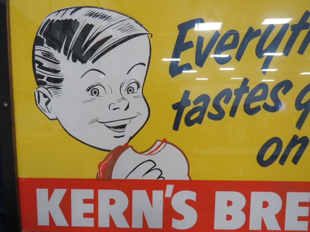 Framed Kern's Bread Sign - 2