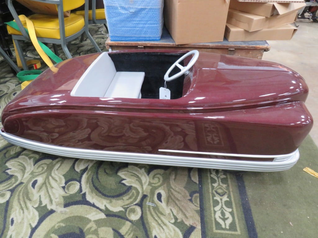 CI Bumper Car Frame on Wheels: Plum color, " Possibly" for Bumper car ride 22 x 60 x 24