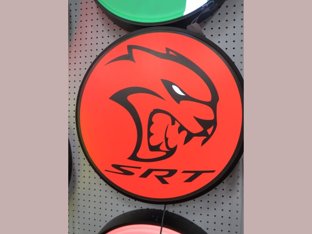 Dodge Hellcat LED SS Sign - 2