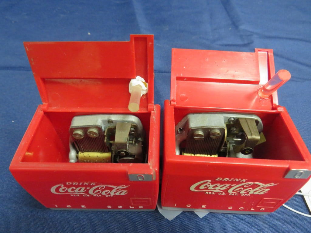 2-Coca-Cola Cooler Music Boxes - 2
