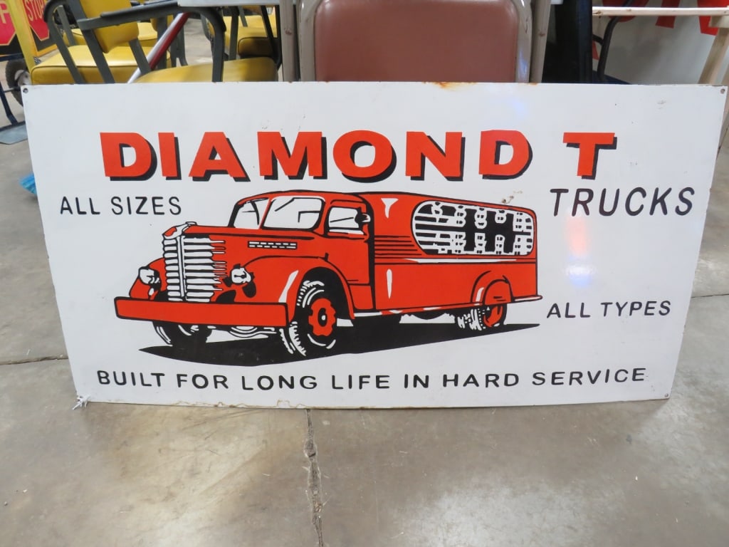 SS Diamond-T Truck Sign: 24 x 48