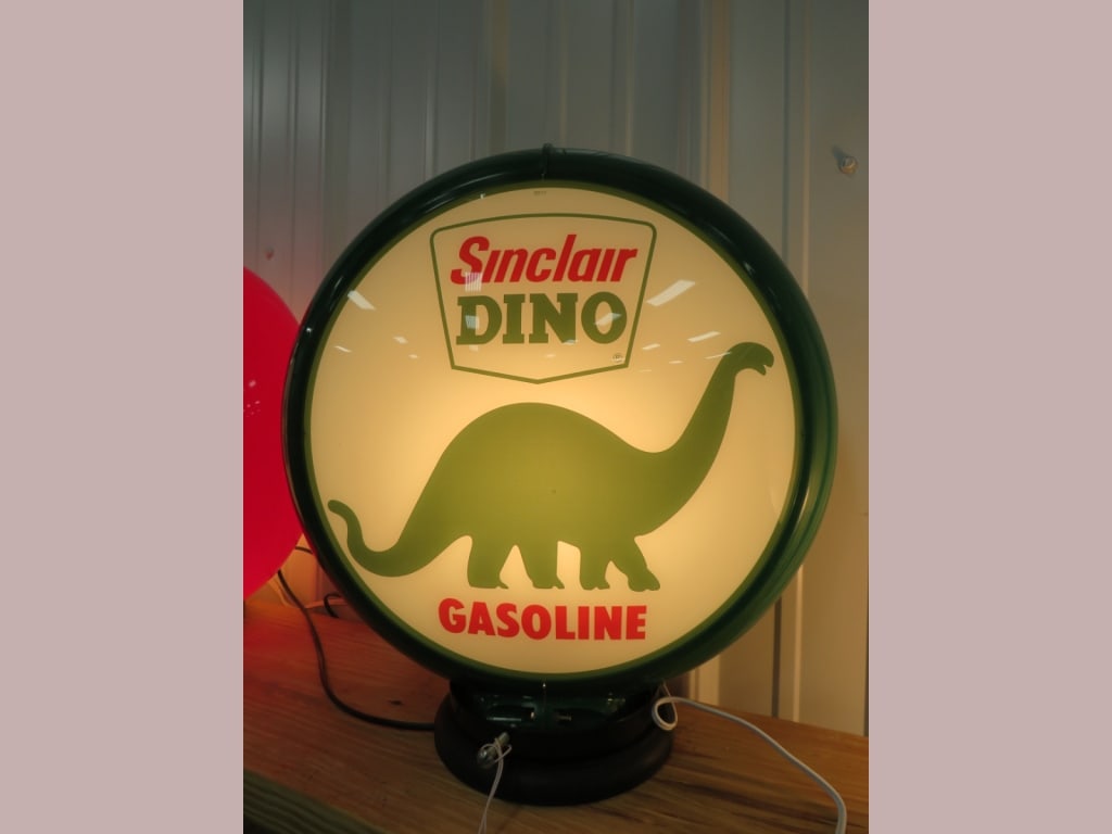 Sinclair Dino Gas Pump Globe - 2