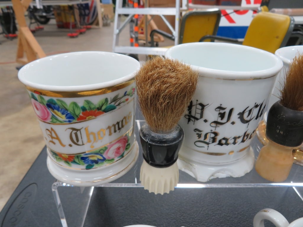 5-Shaving Mugs/5 Brushes - 2