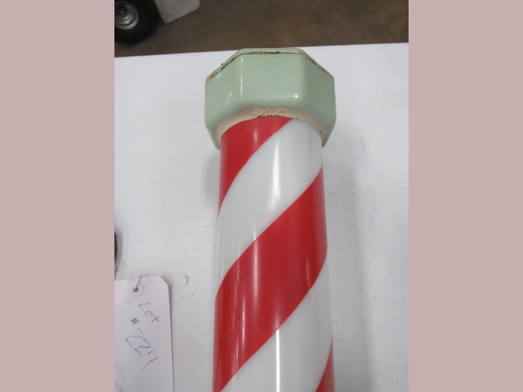 Early Porcelain Barber Pole - 2