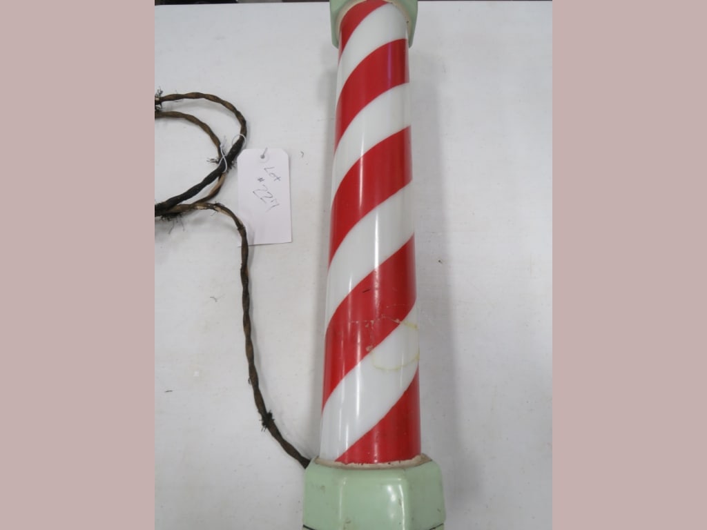 Early Porcelain Barber Pole - 3