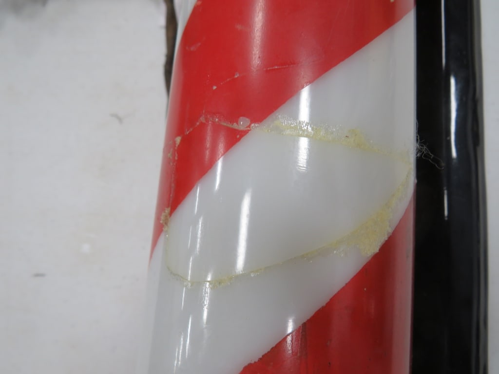 Early Porcelain Barber Pole - 5