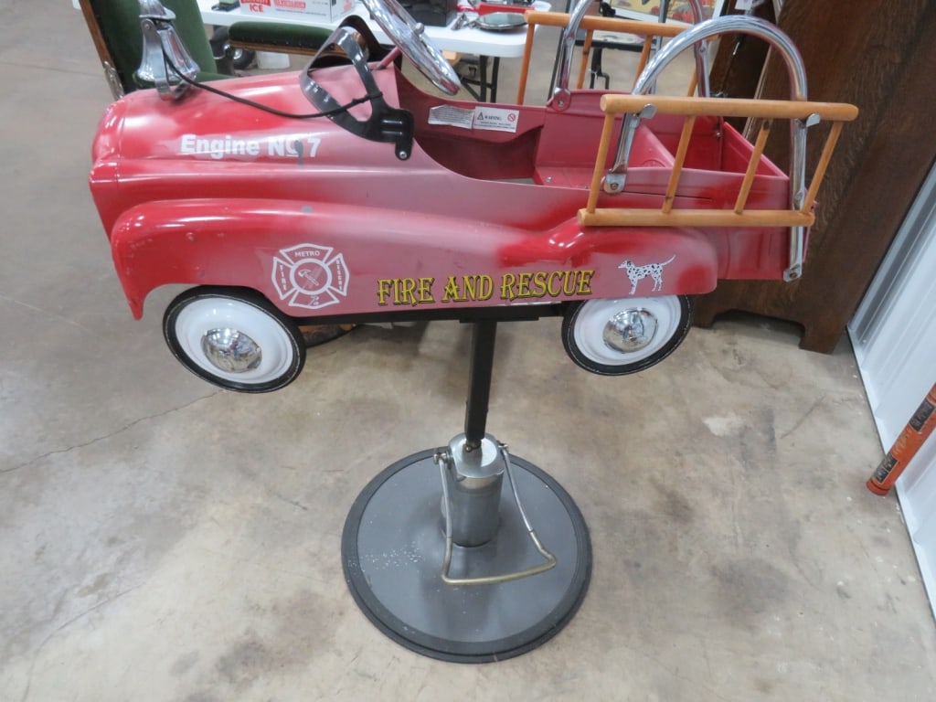 Child's Fire Engine Barber Chair - 3