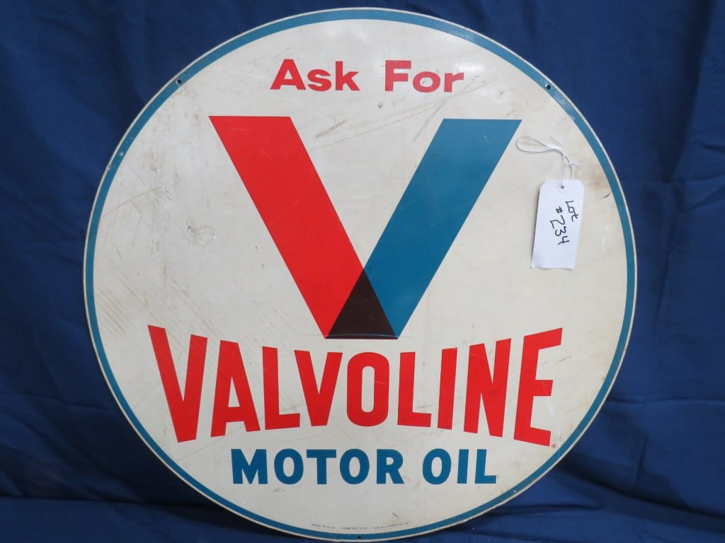 DS Valvoline Motor Oil: 1954 Metal 30dia