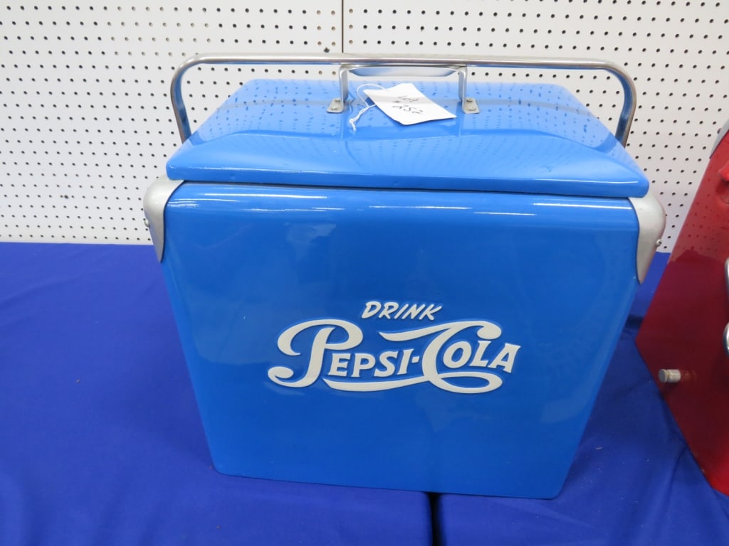 Pepsi-Cola Chest Cooler: Restored, no tray 19 x 18 x12