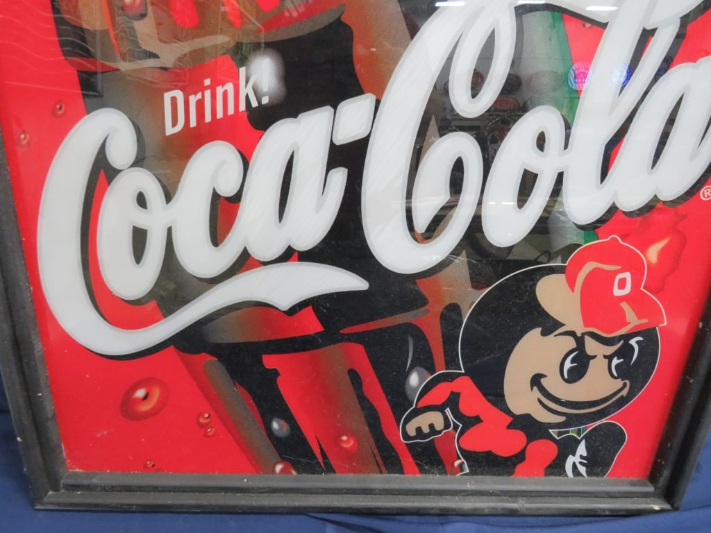 Framed Coca-Cola OSU Sign - 4