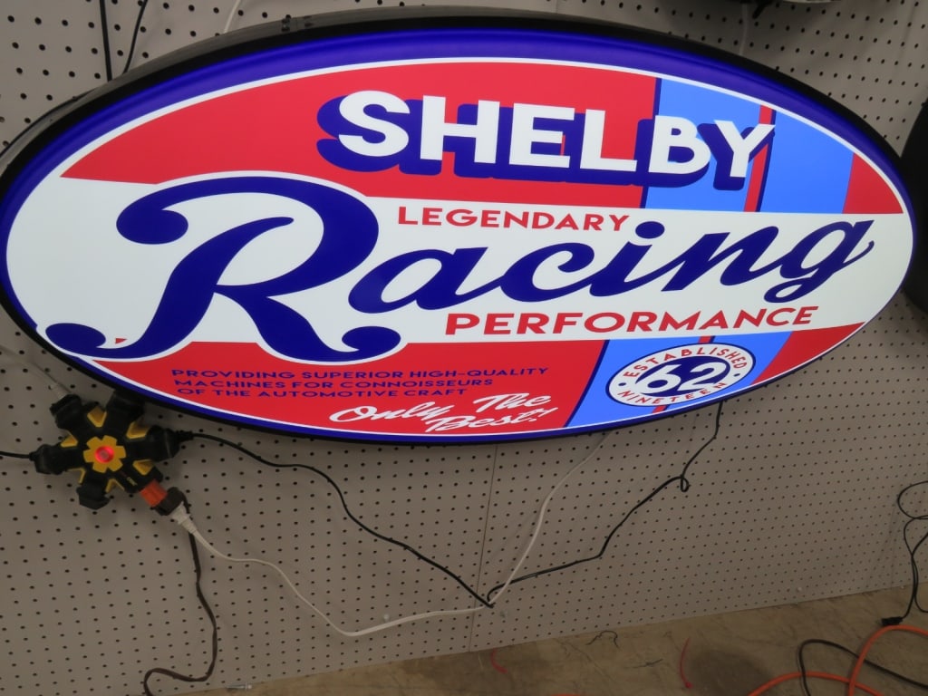 LED Shelby Racing Lighted Sign: 22 x 48