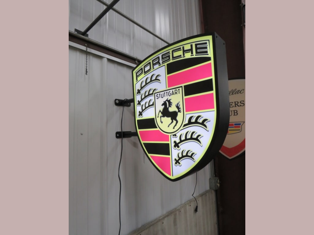 Porche Wall mount DS LED Dealer Sign: 22"