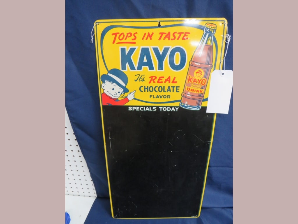 HTF Kayo Chocolate Drink Store Chalkbrd: Donaldson Art Co KY 27 x 14