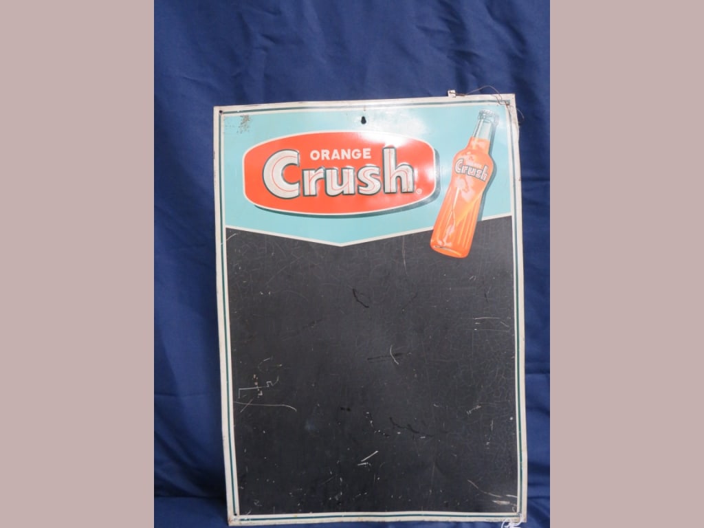 Orange Crush Soda Chalkbrd: Stout Sign Co 27 x 20