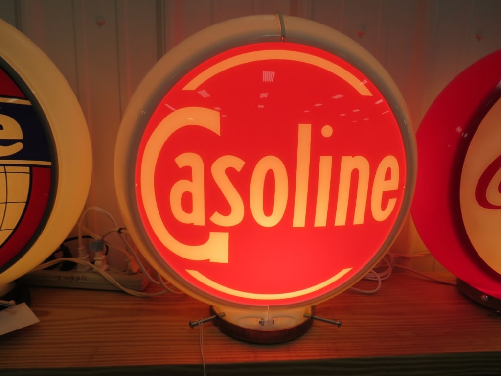 Gasoline Gas Pump Globe: 16 x 6