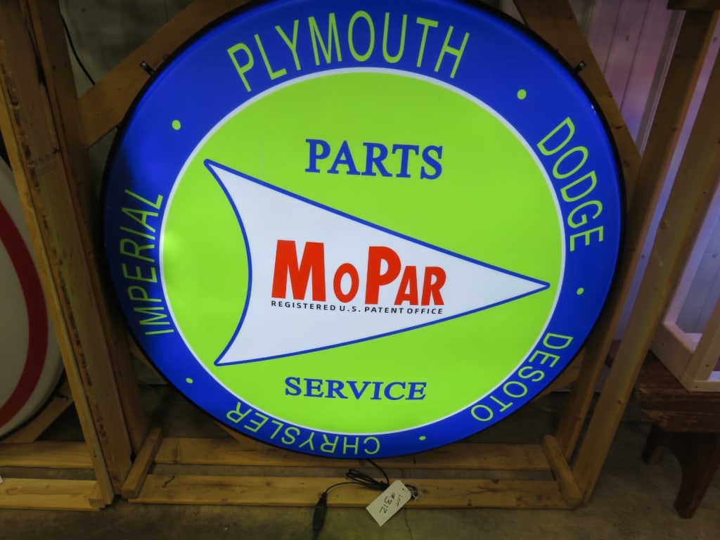 48" LED Mopar Dealer Sign: A great addition to any collection!