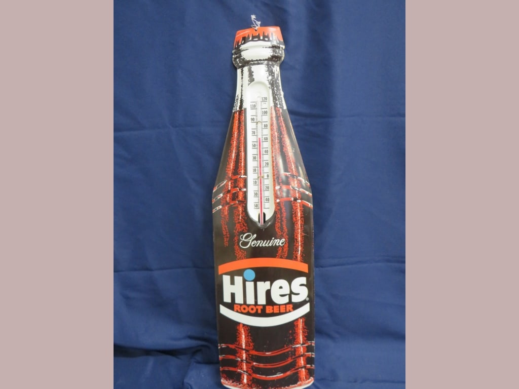Genuine Hires Rootbeer Thermometer: 29 x 6 Made in USA 1945