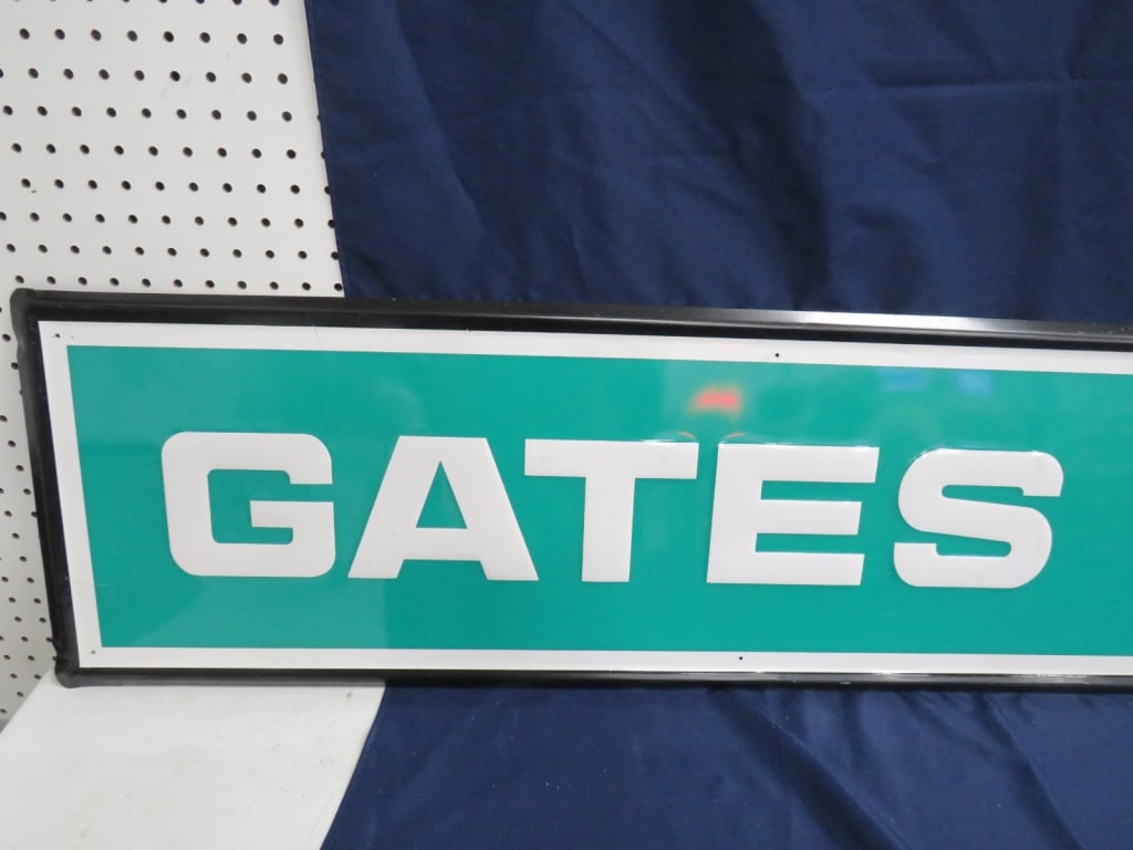 Horizontal Gate Tires Framed Sign - 2