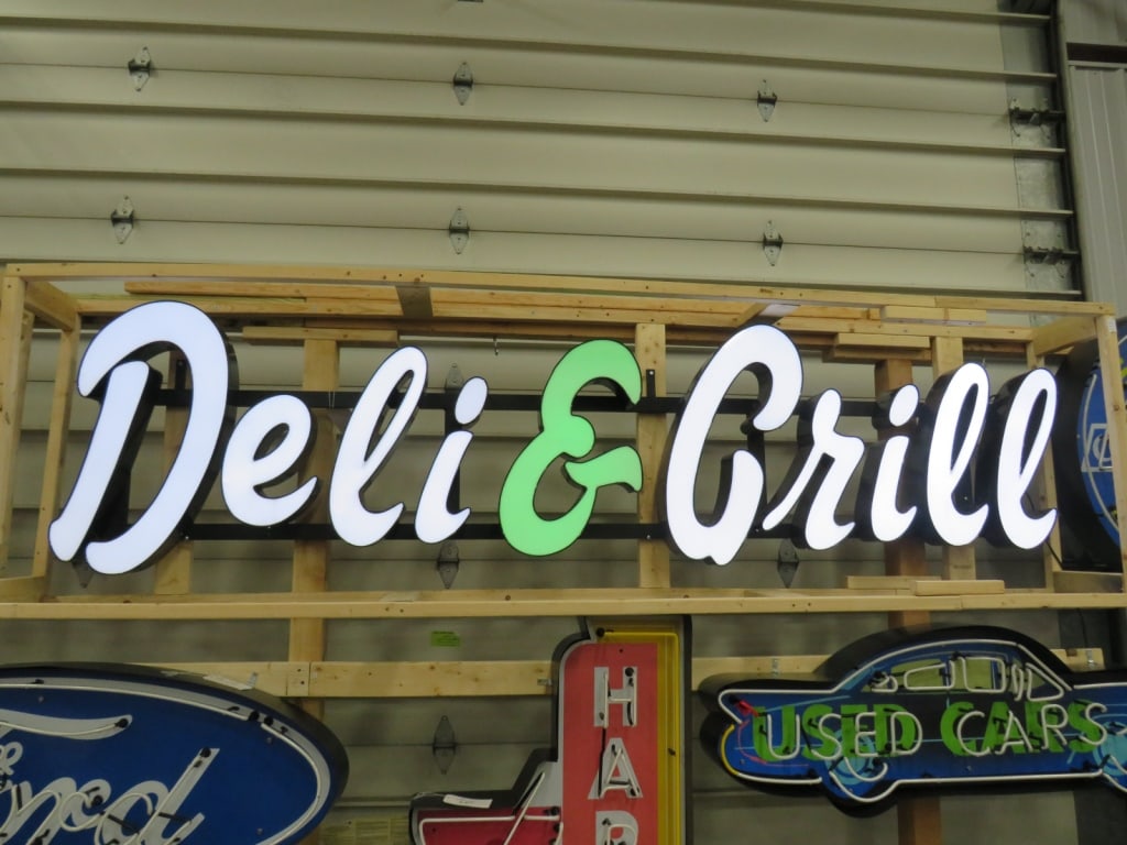 Deli & Grill Channel LED Store Sign: 27 x 112 x 8