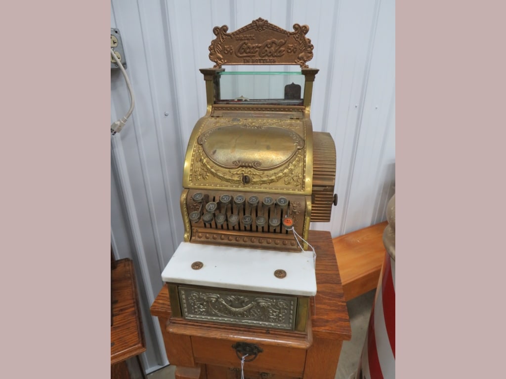 50.25 National Brass Cash Register: 21x11x16