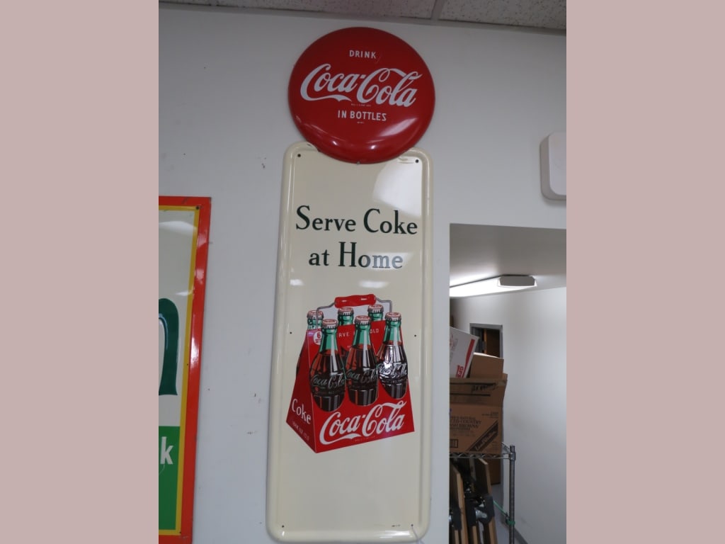 HTF NOS 2 pc. Tin Palaster Coca-Cola Sign (1 of 4)