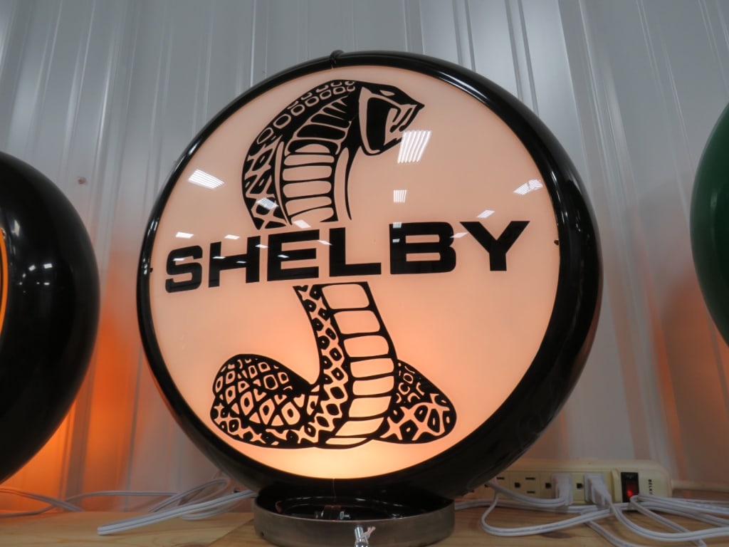 Shelby Cobra Gas Pump Globe: 16 inch overall/Globe 15 inch