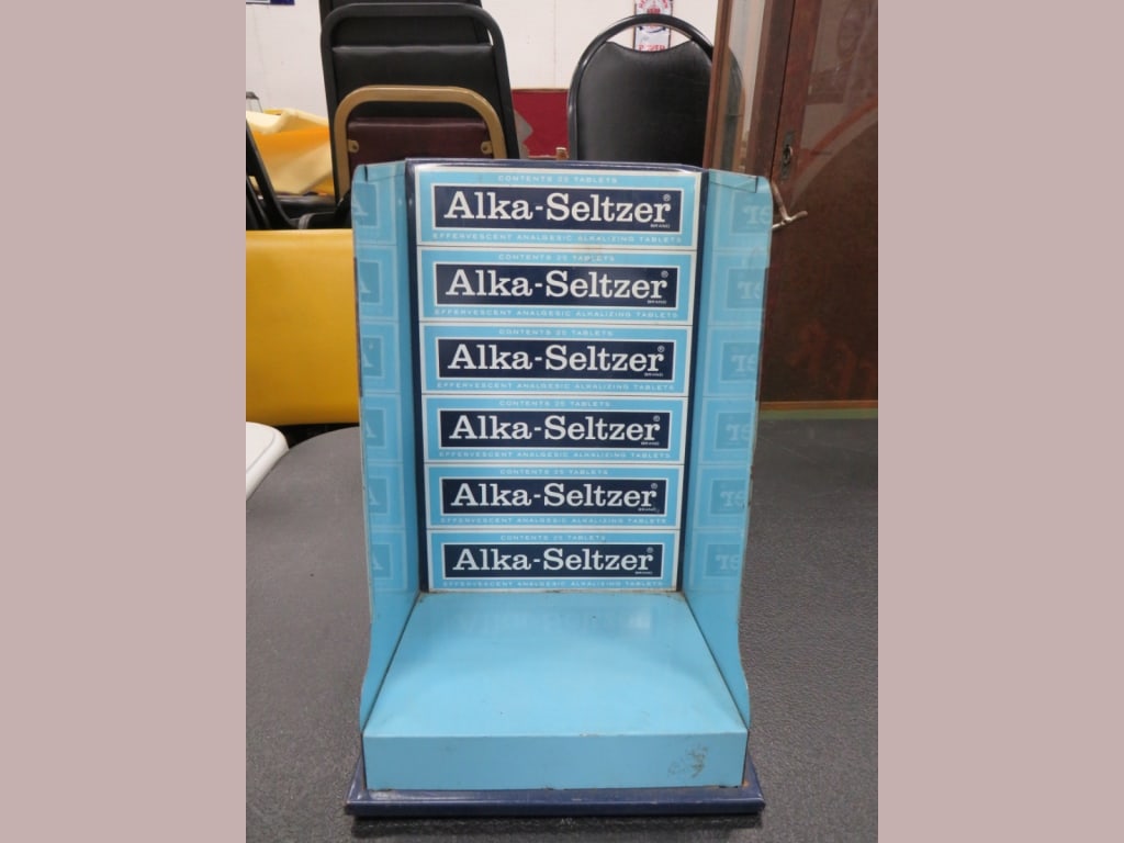 Alka Seltzer Store Display: good color. 10x7x12