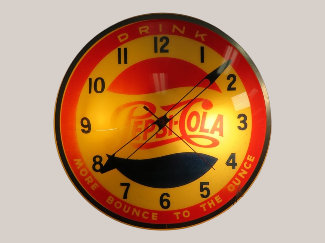 Pepsi-Cola Advertising Clock (1 of 7)