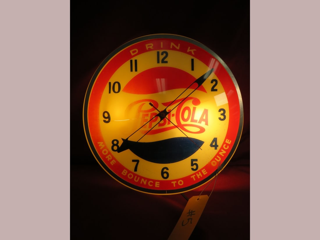 Pepsi-Cola Advertising Clock - 2