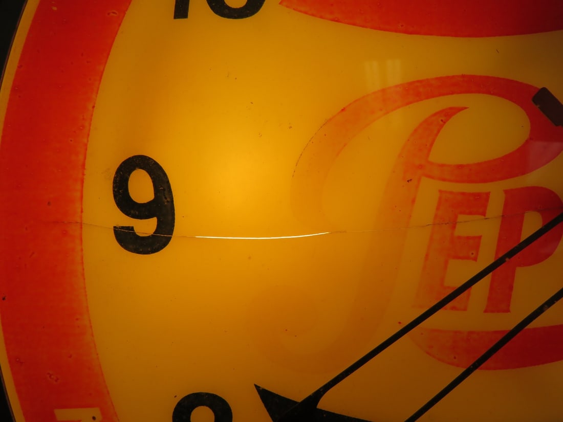 Pepsi-Cola Advertising Clock - 3