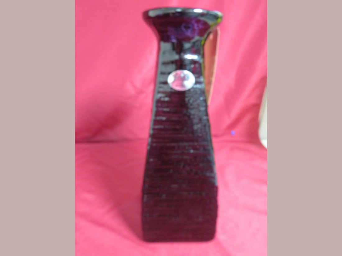 Blenko Handcrafted Amethyst Vase - 2