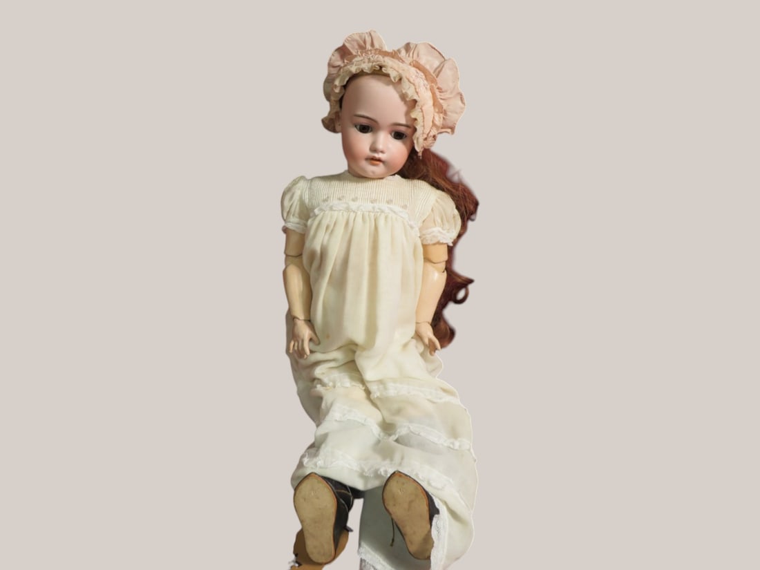 28 inch Simon & Halbig Porcelain Head Doll: Jointed Composite Arms/Legs (#13 1/2)