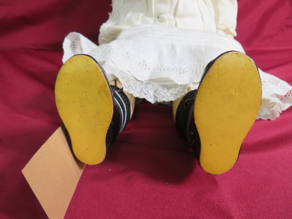 30" German Porcelain Head Doll - 4