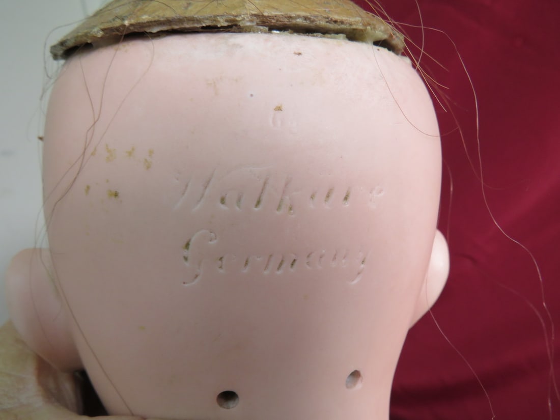 30" German Porcelain Head Doll - 6