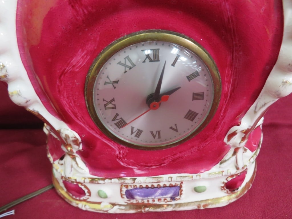 Porcelain Crown Sessions Mantle Clock - 4