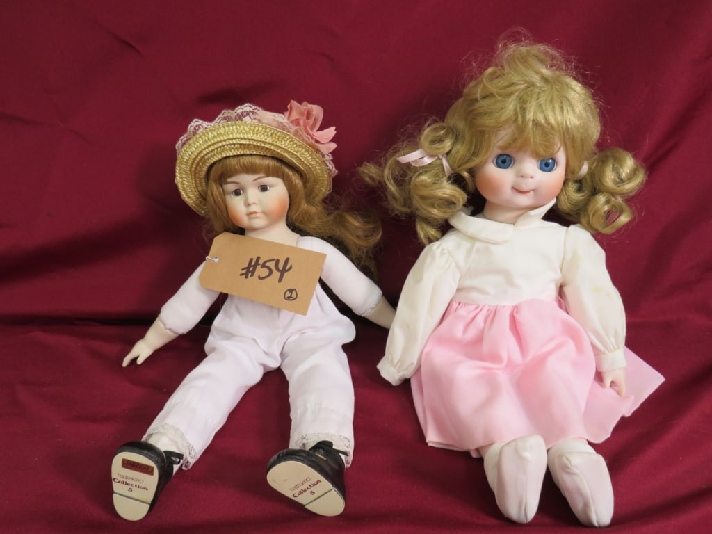 2-Modern Porcelain Dolls - 2