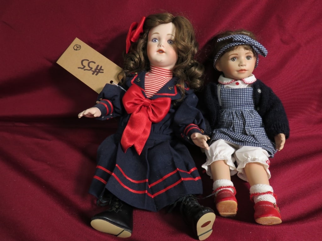 2-Modern Porcelain Dolls - 2