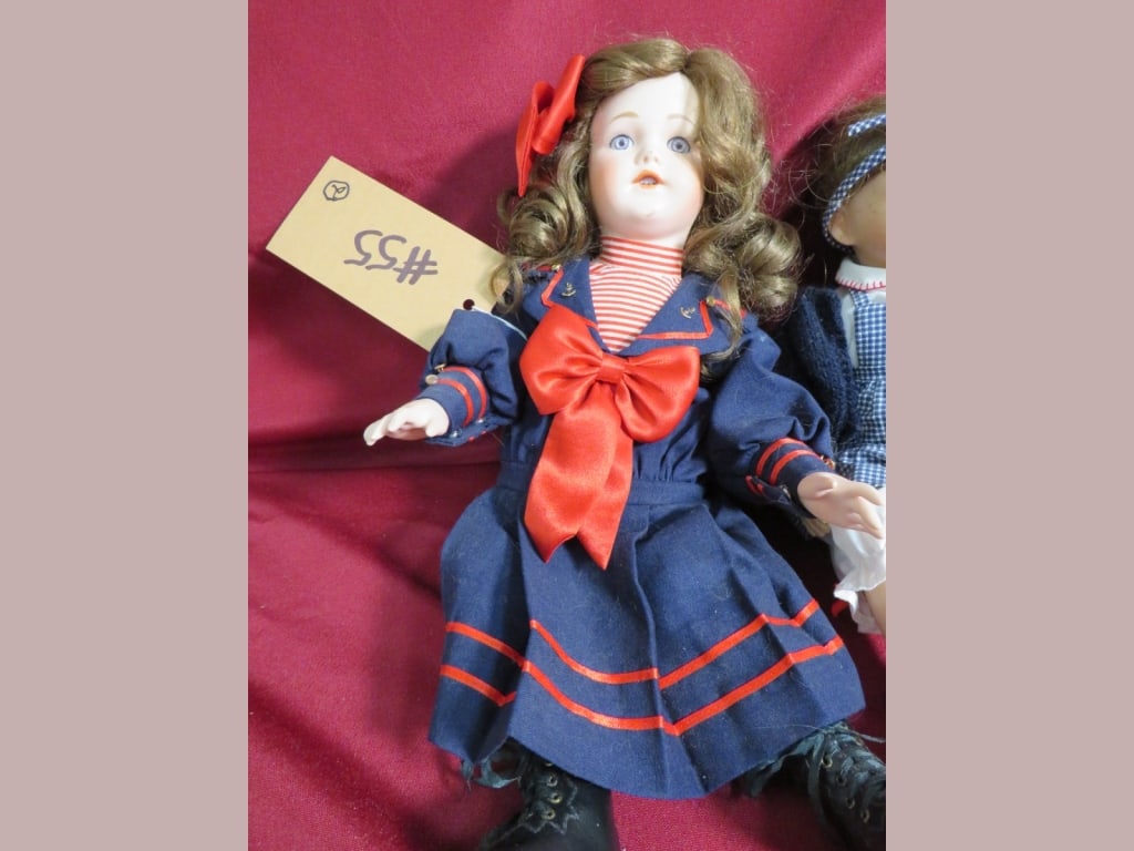 2-Modern Porcelain Dolls - 3