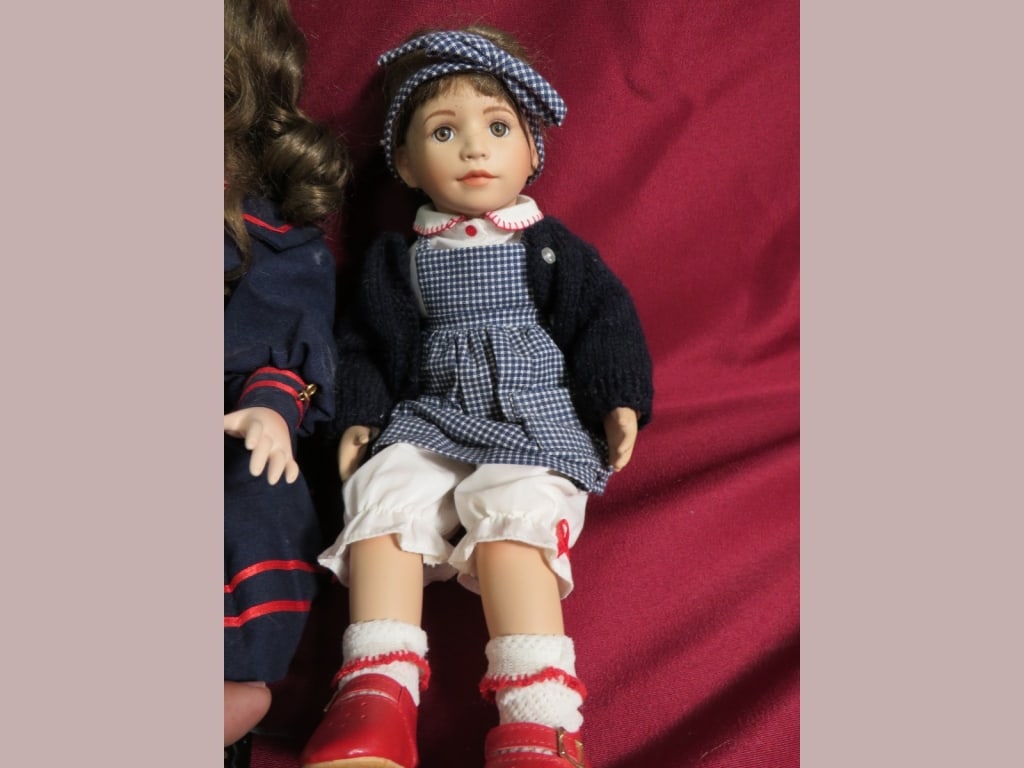 2-Modern Porcelain Dolls - 4
