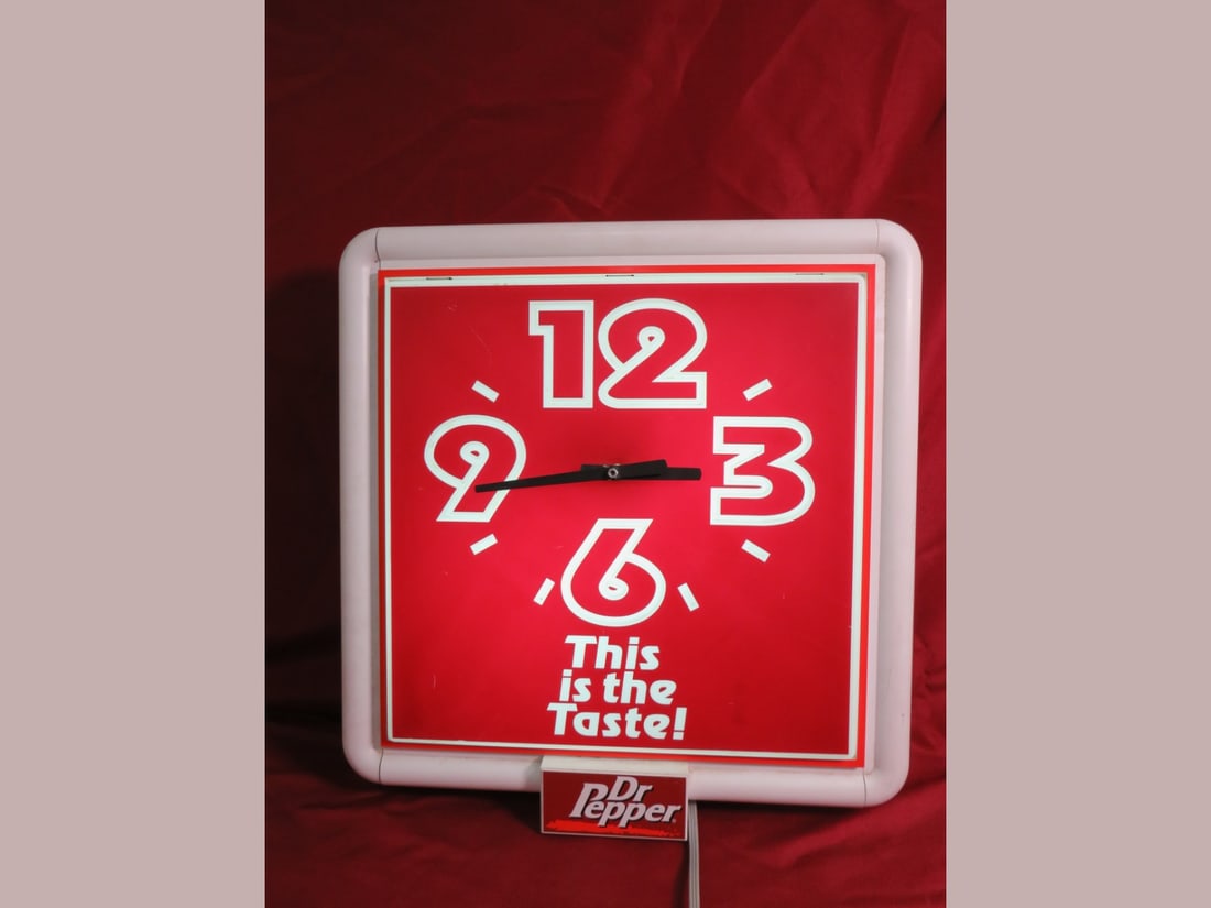 Dr. Pepper Advertising Clock - 2