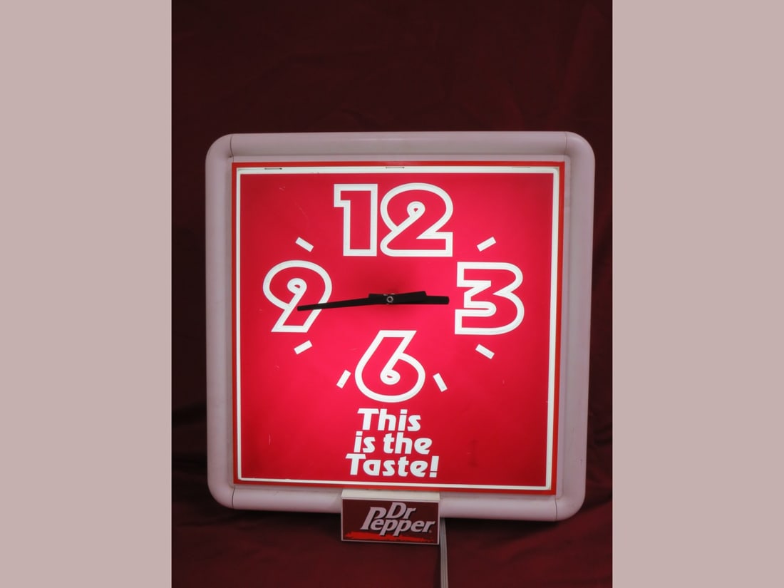 Dr. Pepper Advertising Clock - 3