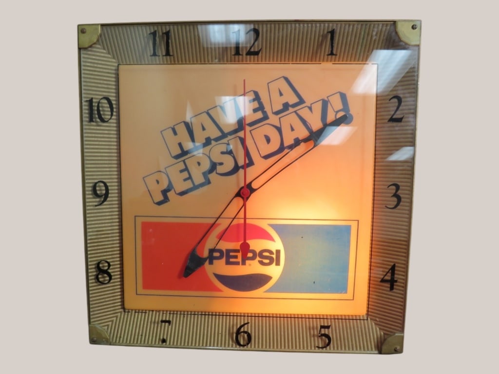 Have a Pepsi Day Advertising Clock: Working 16 x 4