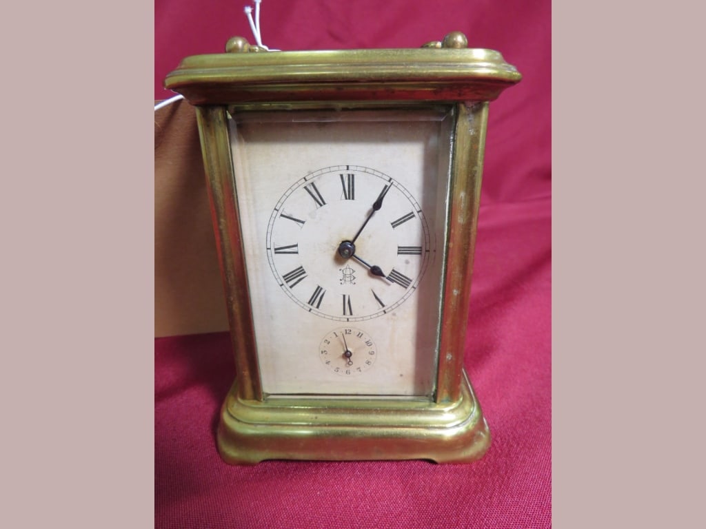 Brass Framed Carriage Clock - 2
